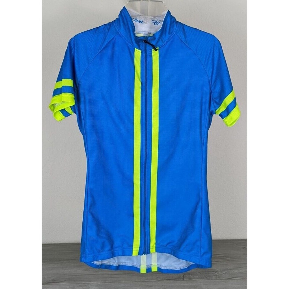 Canari Women s Full Zip Short Sleeved Bicycling Top sz Medium (Runs Small)
